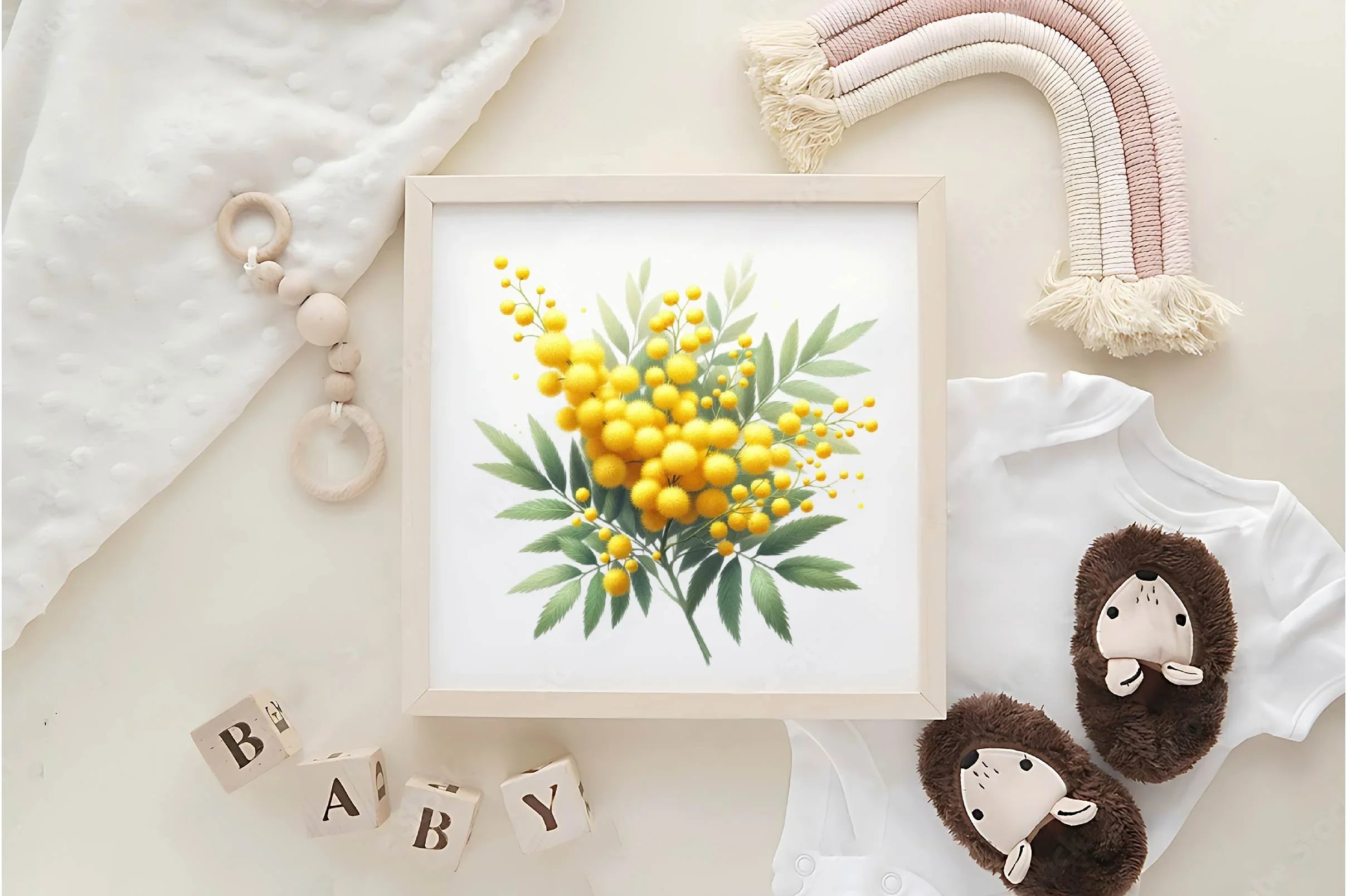 Mimosa Flower Clipart Bundle - CraftNest - Digital Crafting and Art