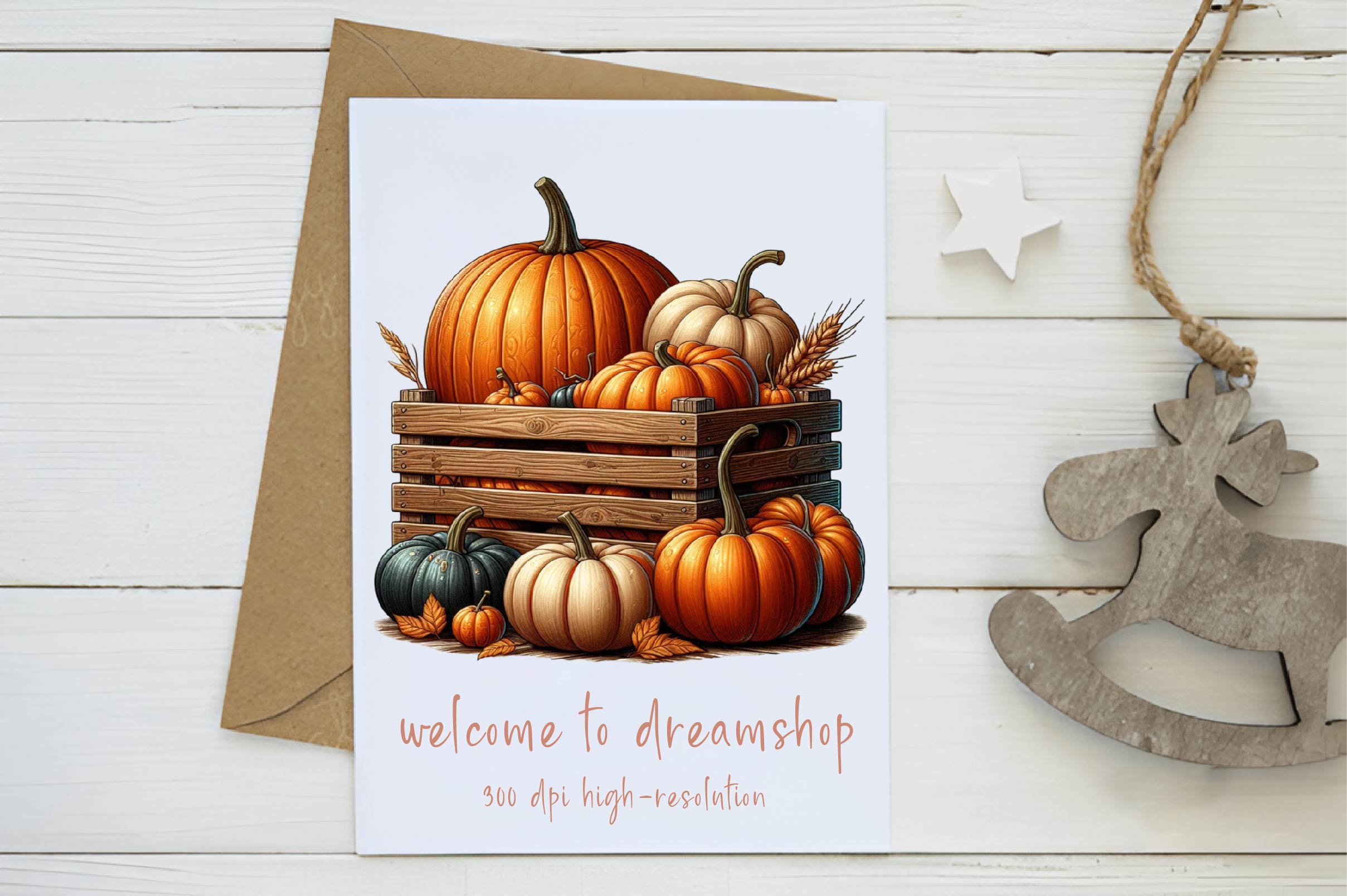 Vintage Pumpkin Clipart Bundle - CraftNest - Digital Crafting and Art