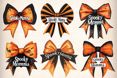 Spooky Momma Bow Halloween Clipart Bundle - CraftNest - Digital Crafting and Art