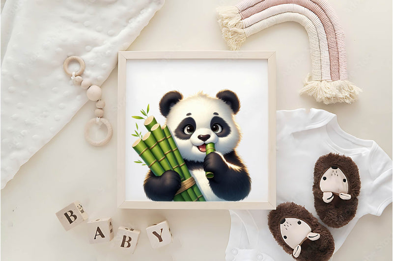 Adorable Cute Panda Clipart Bundle - CraftNest - Digital Crafting and Art