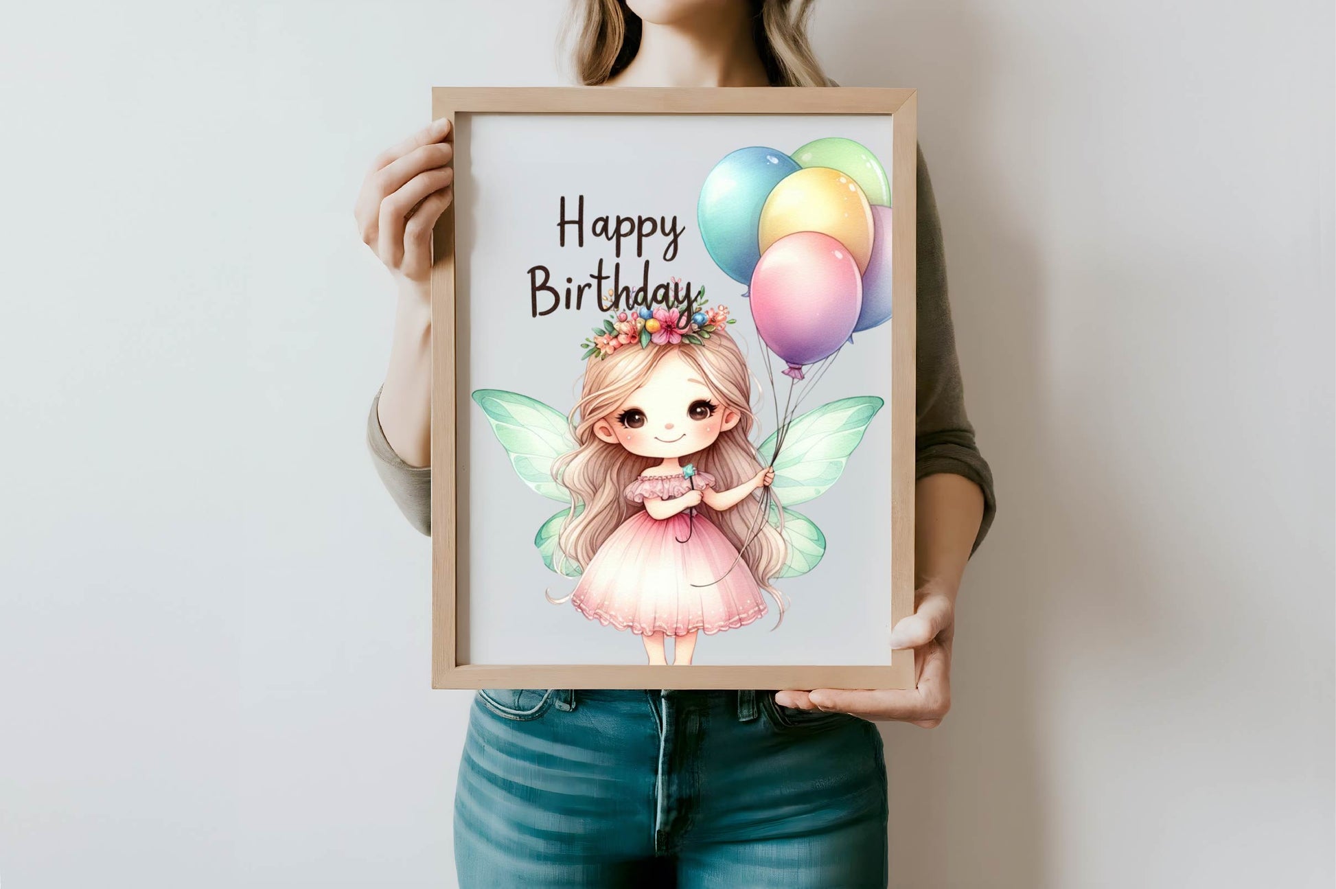 Cute Fairy Happy Birthday Clipart Bundle - CraftNest - Digital Crafting and Art