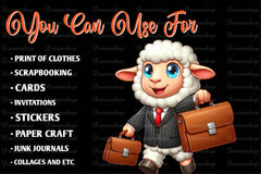Cute Businessman Animals Clipart Bundle - CraftNest - Digital Crafting and Art
