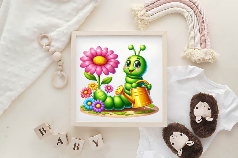 Cute Caterpillar Clipart Bundle - CraftNest - Digital Crafting and Art