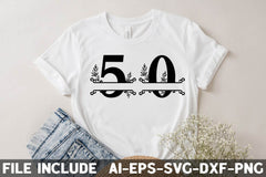 Number SVG Bundle 1 - CraftNest - Digital Crafting and Art