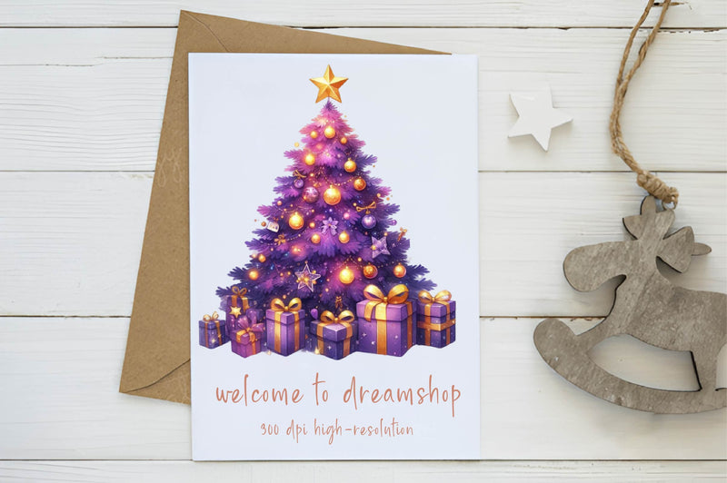 Christmas Tree Clipart Bundle 1 - CraftNest - Digital Crafting and Art