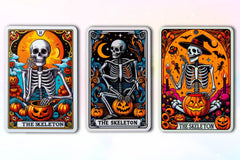 Funny Skeleton Tarot Card Clipart Bundle - CraftNest - Digital Crafting and Art