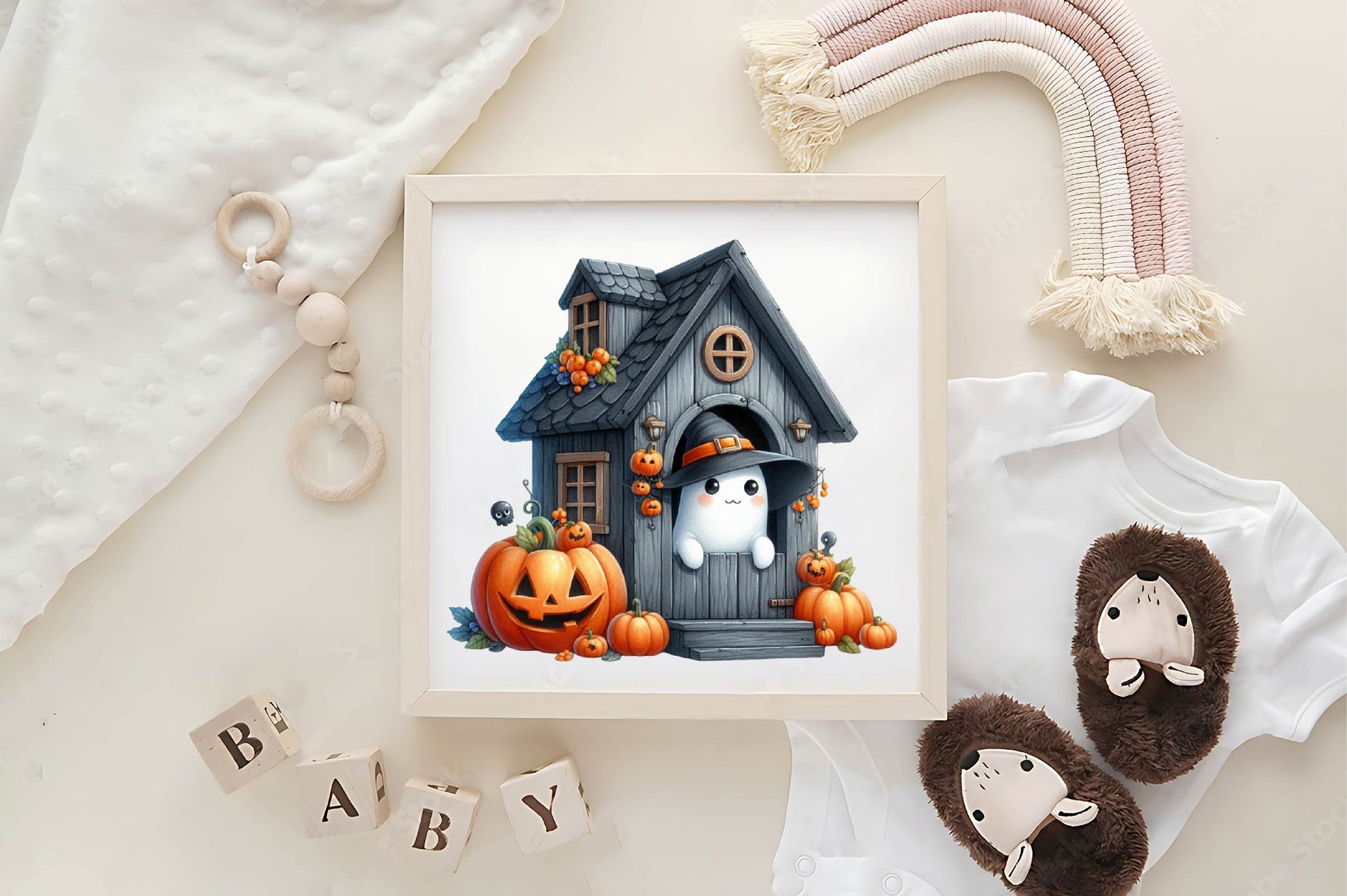Halloween Ghost House Clipart Bundle - CraftNest - Digital Crafting and Art