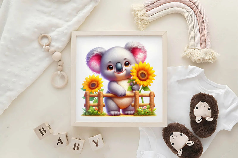 Cute Koala Bear Clipart Bundle - CraftNest - Digital Crafting and Art