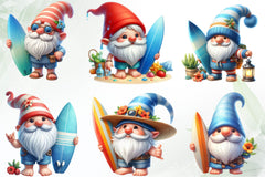 Gnomes In Hawaii Clipart Bundle - CraftNest - Digital Crafting and Art