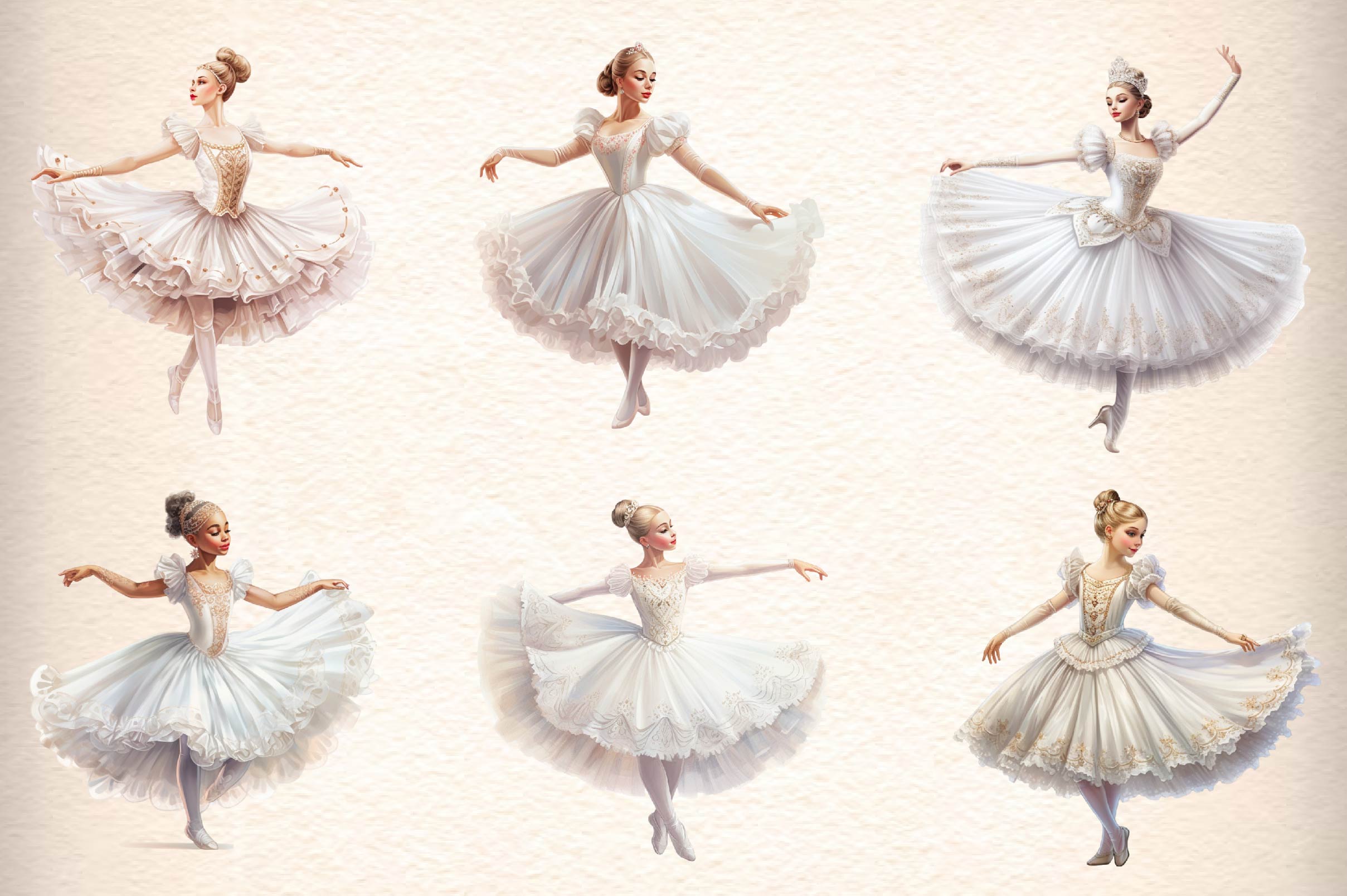 Ballerina Clipart Bundle - CraftNest - Digital Crafting and Art