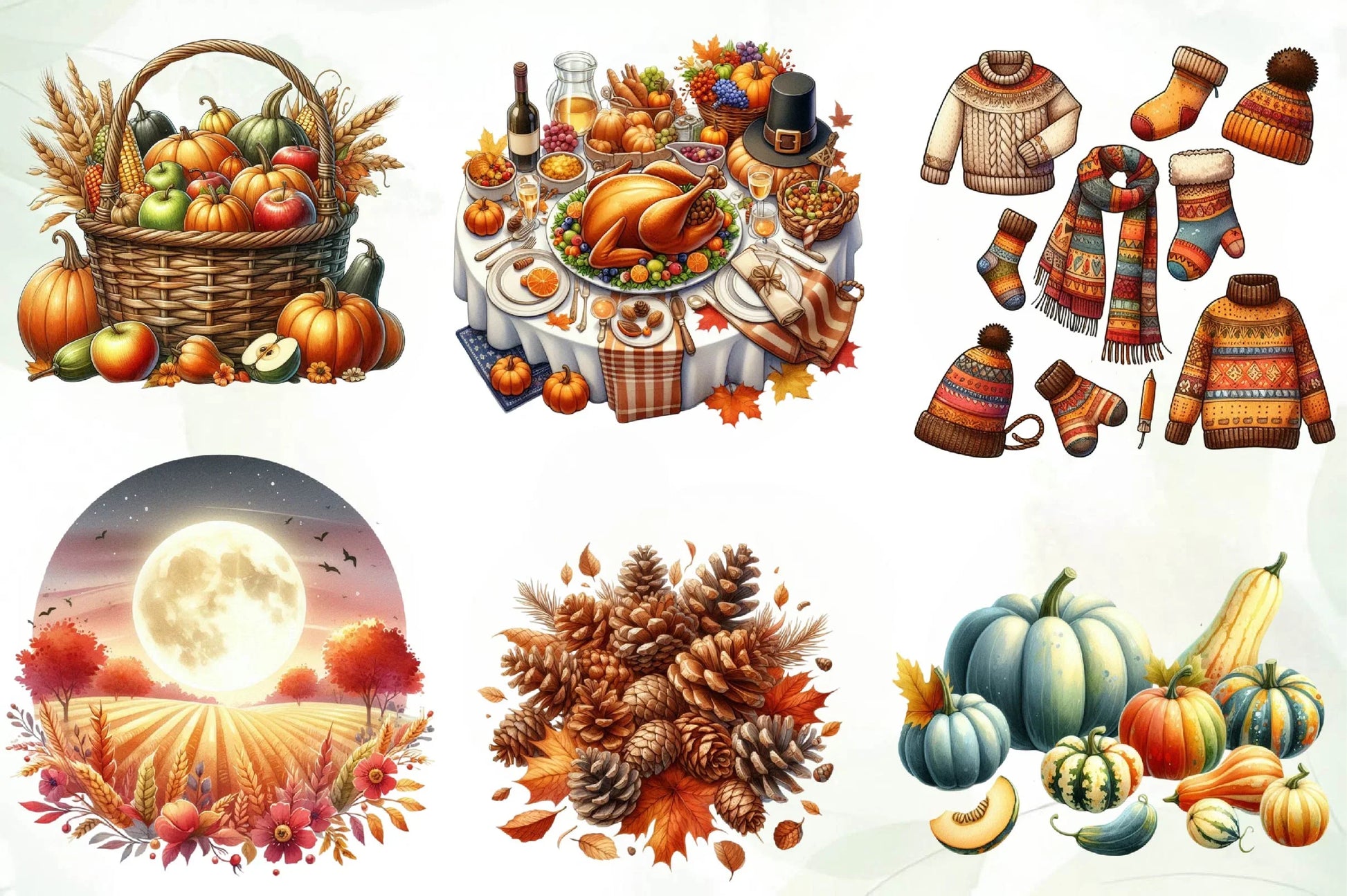 Autumn Clipart Bundle 1 - CraftNest - Digital Crafting and Art