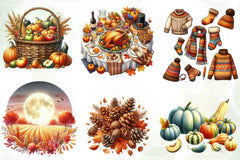 Autumn Clipart Bundle 1 - CraftNest - Digital Crafting and Art