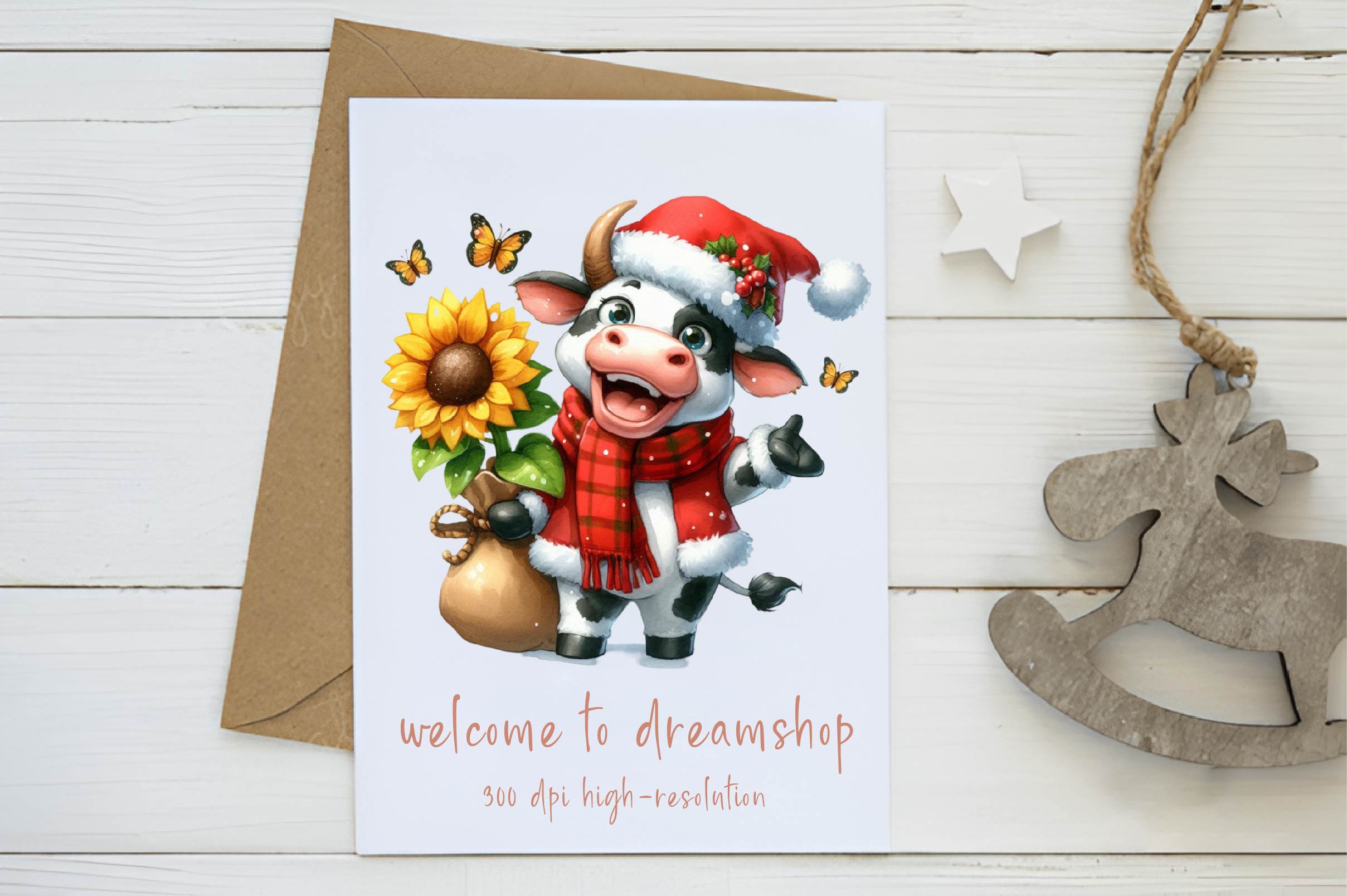 Cow Sunflowers Clipart Bundle - CraftNest - Digital Crafting and Art