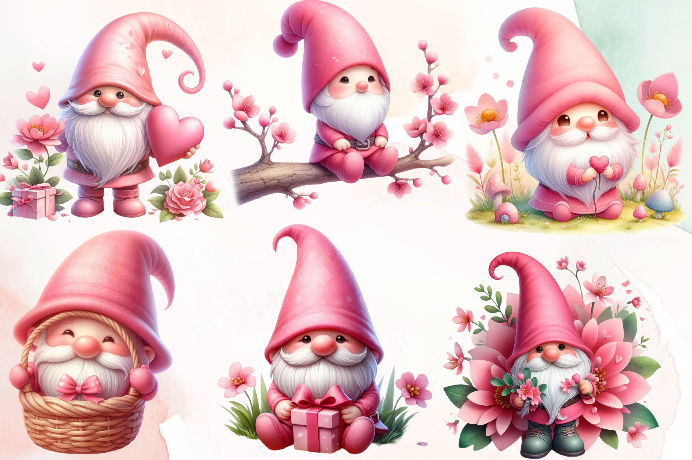 Father Gnome Clipart Bundle - CraftNest - Digital Crafting and Art