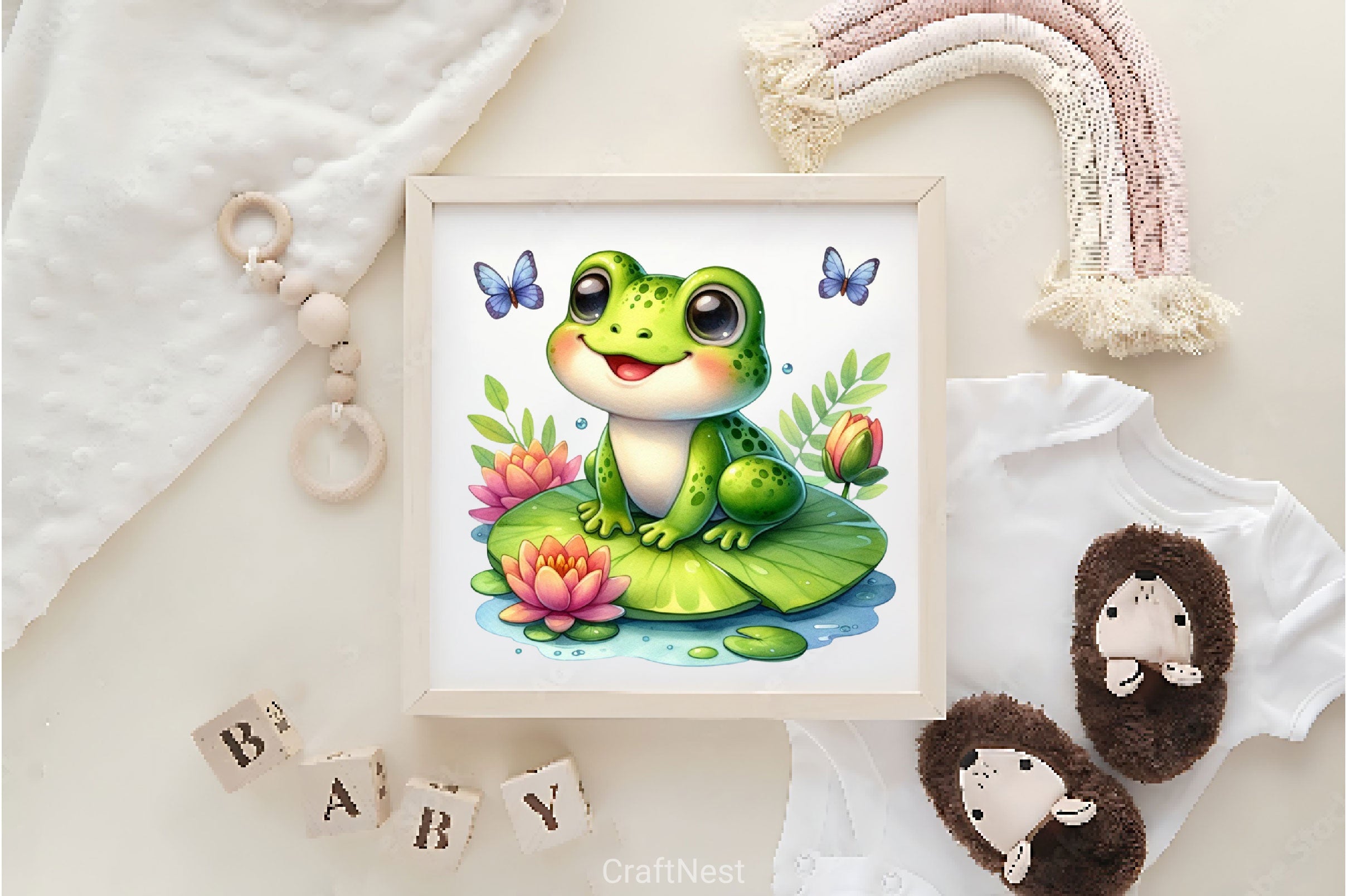 Happy Frog Clipart Bundle 2 - CraftNest - Digital Crafting and Art