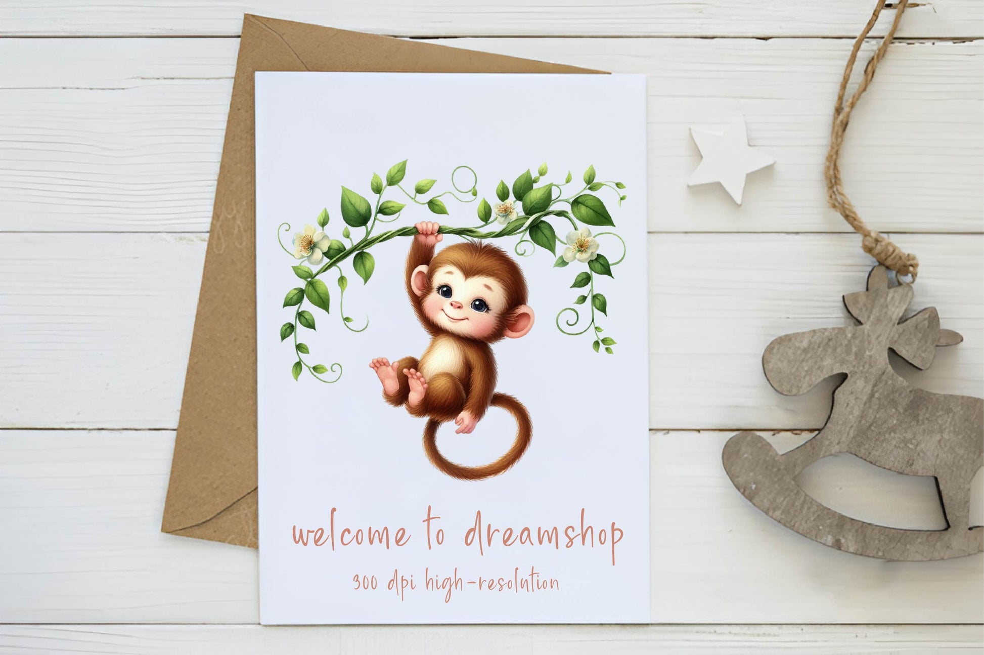 Playful Monkey Clipart Bundle - CraftNest - Digital Crafting and Art