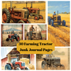 Farming Tractor Junk Journal Pages