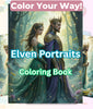 Elven Portraits Coloring Book Bundle
