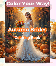 Autumn Brides Coloring Book Bundle - CraftNest - Digital Crafting and Art