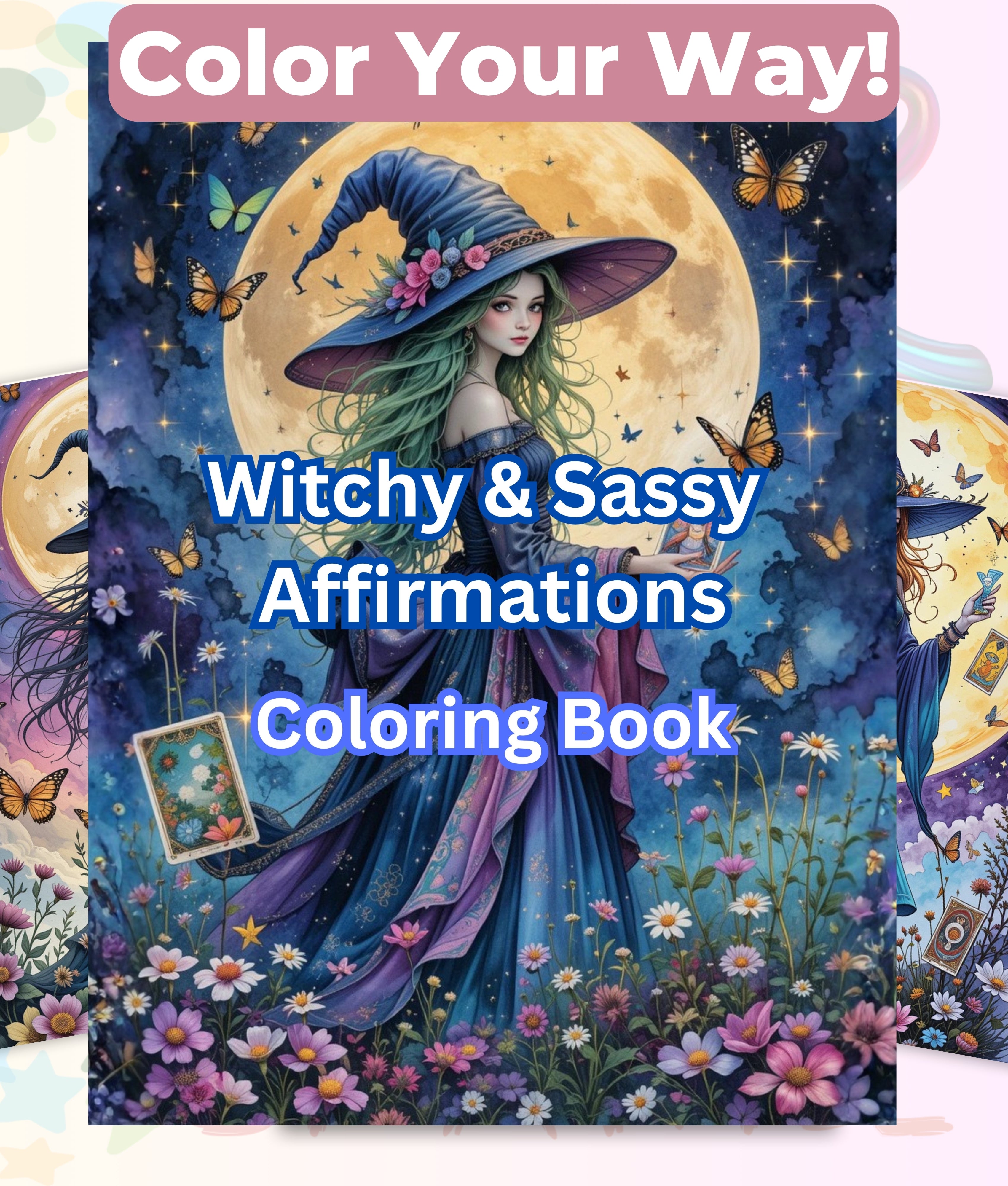 Witchy Affirmations Coloring Book Bundle - CraftNest - Digital Crafting and Art