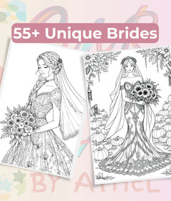 Autumn Brides Coloring Book Bundle - CraftNest - Digital Crafting and Art