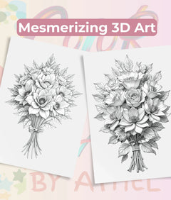 Sculpted Blooms Coloring Book Bundle - CraftNest - Digital Crafting and Art