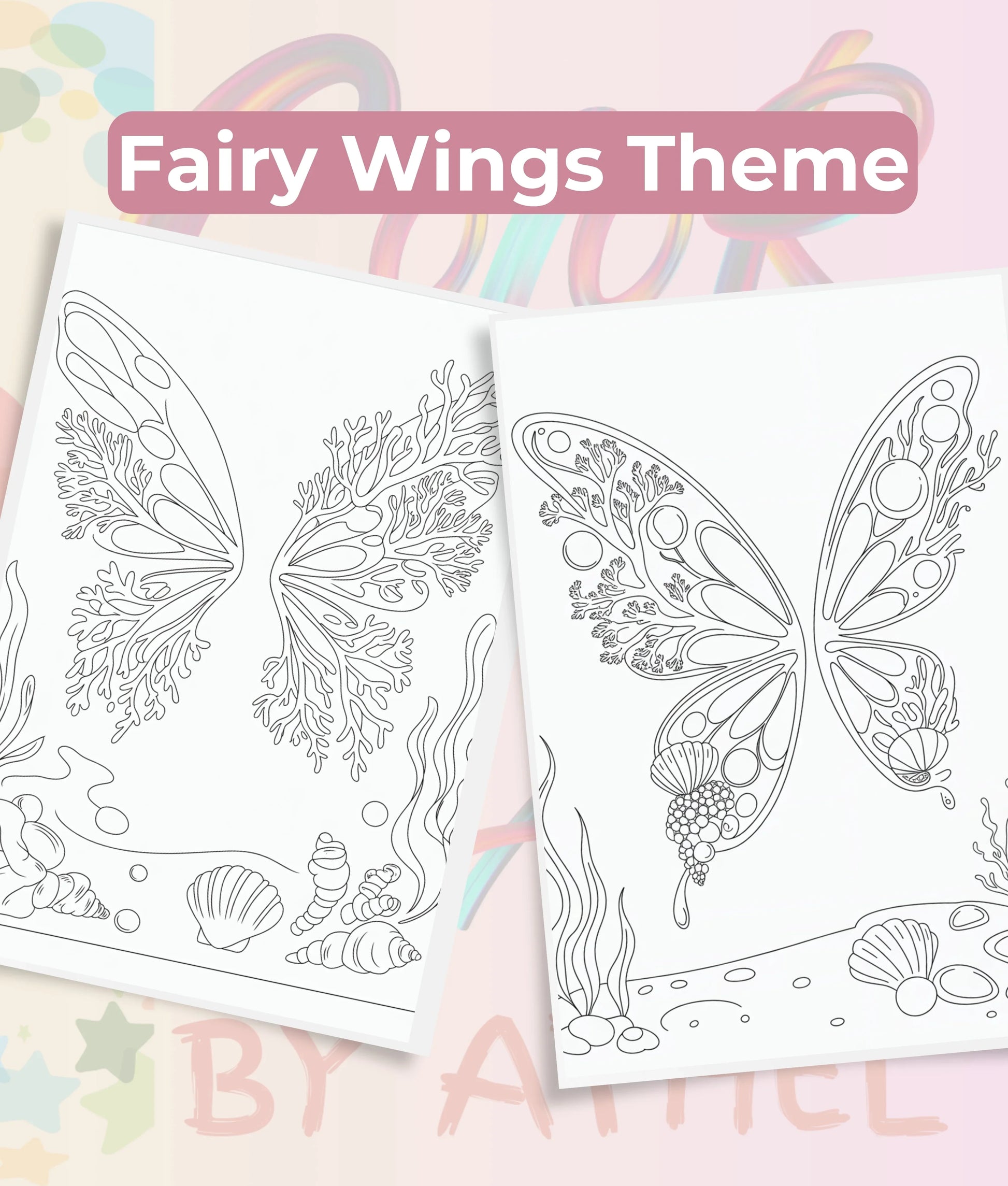 Fairy Wings Coloring Book Bundle - CraftNest - Digital Crafting and Art