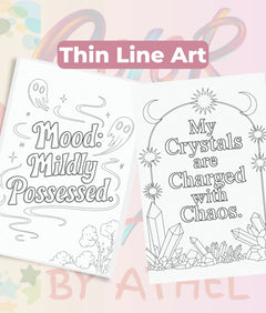 Witchy Affirmations Coloring Book Bundle - CraftNest - Digital Crafting and Art