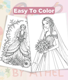 Autumn Brides Coloring Book Bundle - CraftNest - Digital Crafting and Art