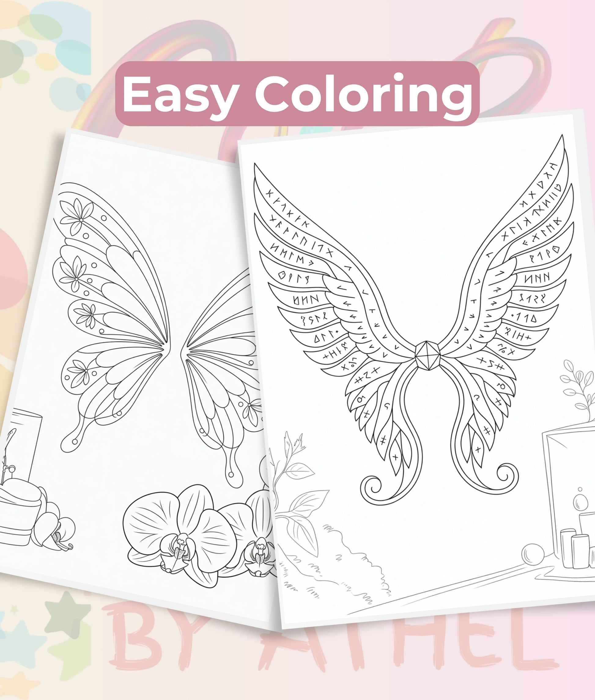 Fairy Wings Coloring Book Bundle - CraftNest - Digital Crafting and Art
