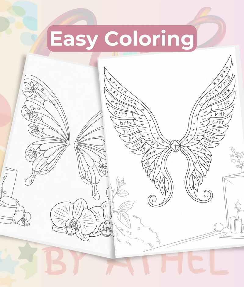 Fairy Wings Coloring Book Bundle - CraftNest - Digital Crafting and Art