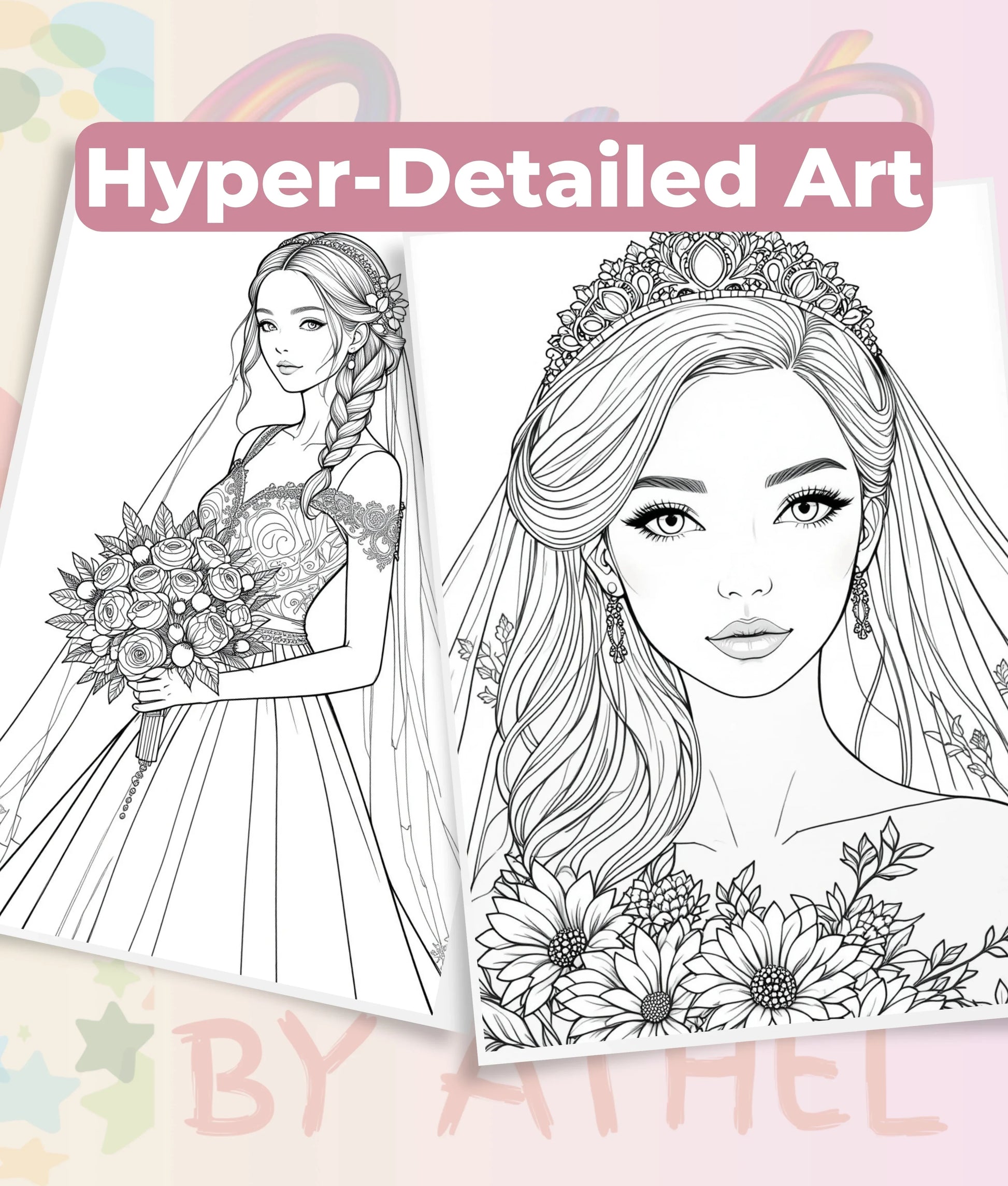 Autumn Brides Coloring Book Bundle - CraftNest - Digital Crafting and Art