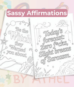 Witchy Affirmations Coloring Book Bundle - CraftNest - Digital Crafting and Art