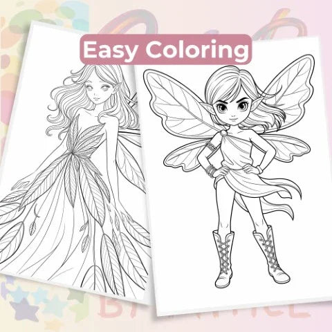 Autumn Fairies Coloring Books for Kids Bundle - CraftNest - Digital Crafting and Art