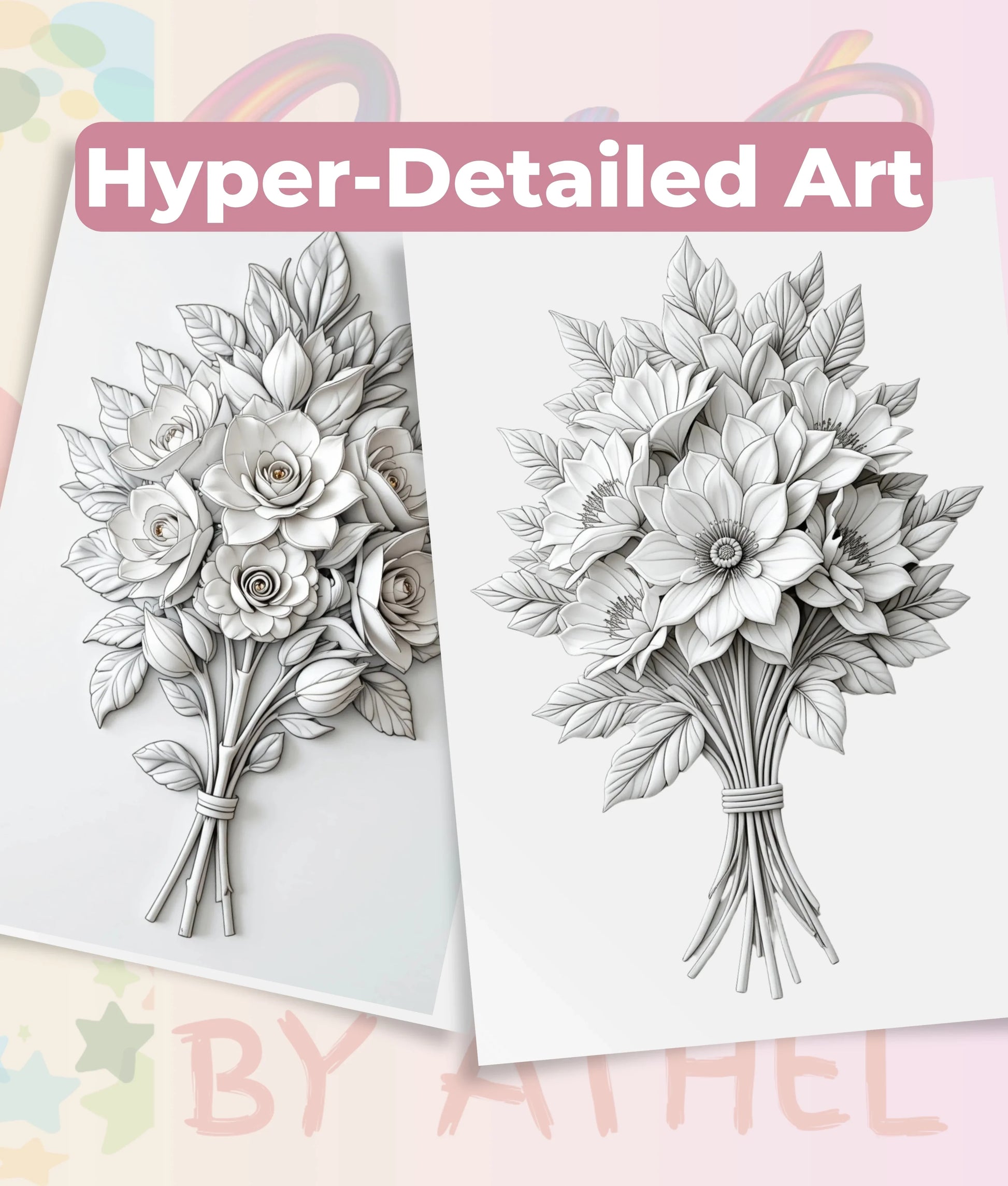 Sculpted Blooms Coloring Book Bundle - CraftNest - Digital Crafting and Art
