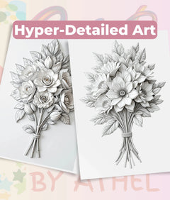 Sculpted Blooms Coloring Book Bundle - CraftNest - Digital Crafting and Art