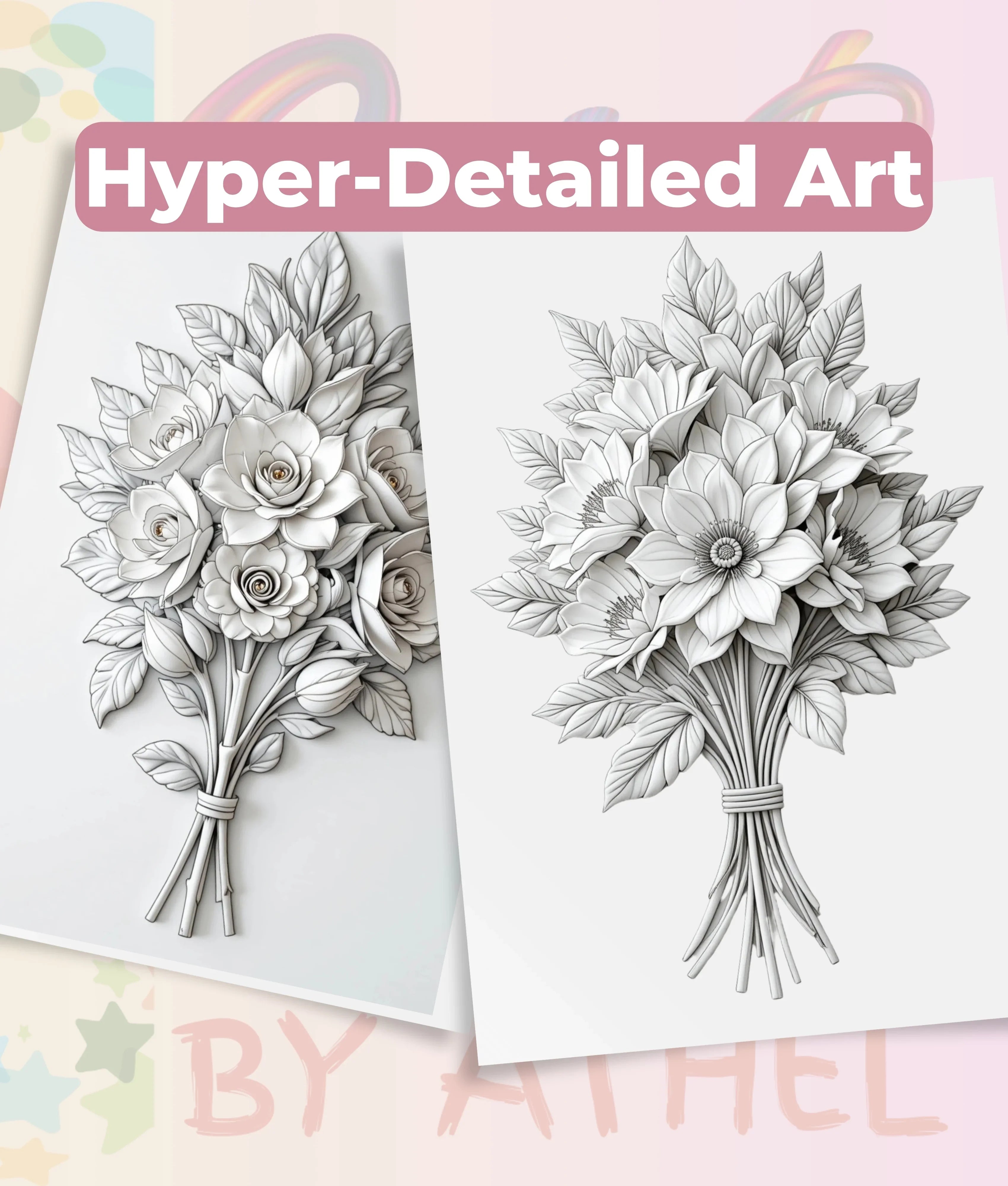 Sculpted Blooms Coloring Book Bundle - CraftNest - Digital Crafting and Art