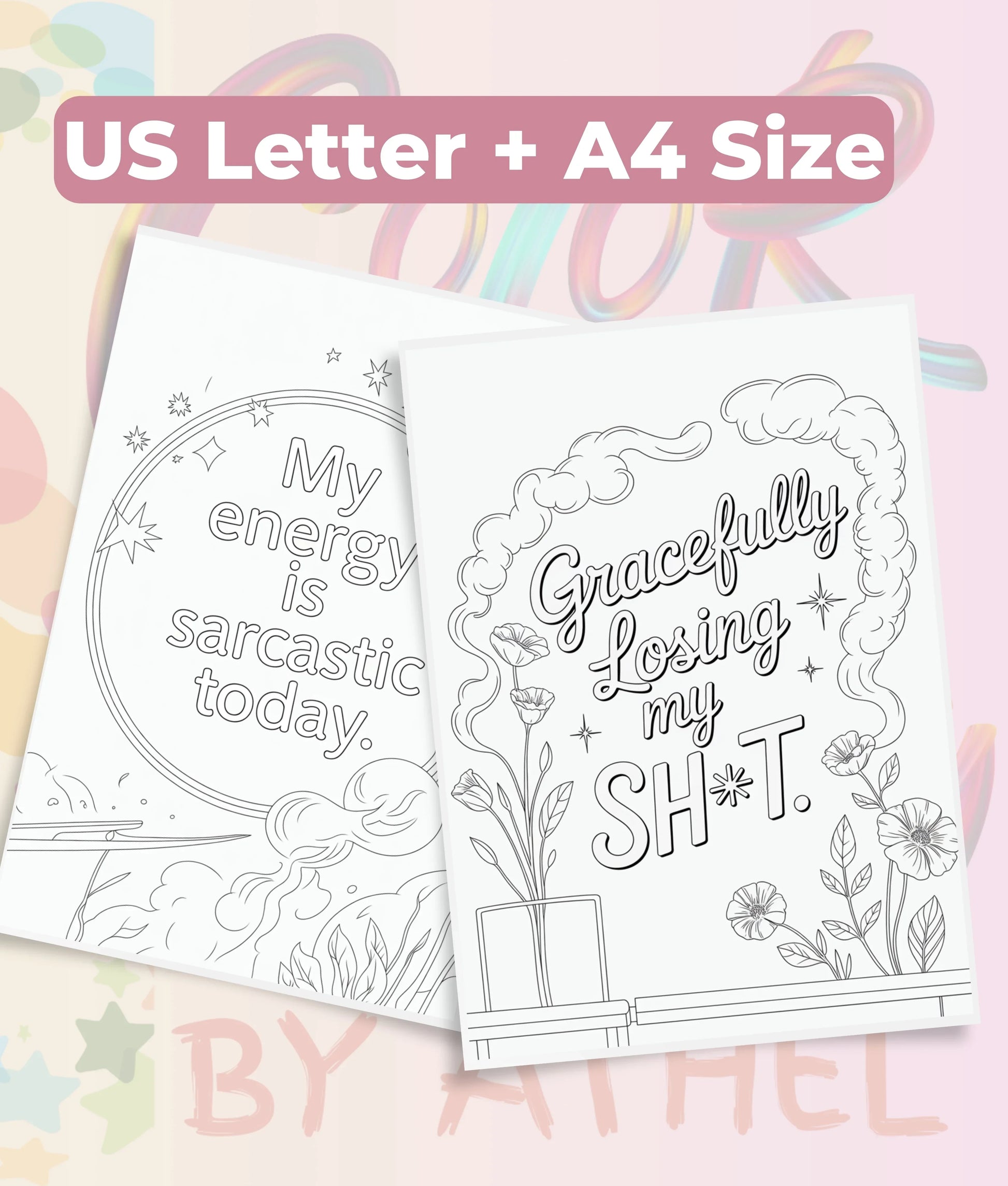Witchy Affirmations Coloring Book Bundle - CraftNest - Digital Crafting and Art
