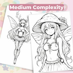 Anime Autumn Fairies Coloring Book Bundle - CraftNest - Digital Crafting and Art