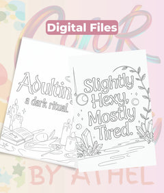 Witchy Affirmations Coloring Book Bundle - CraftNest - Digital Crafting and Art