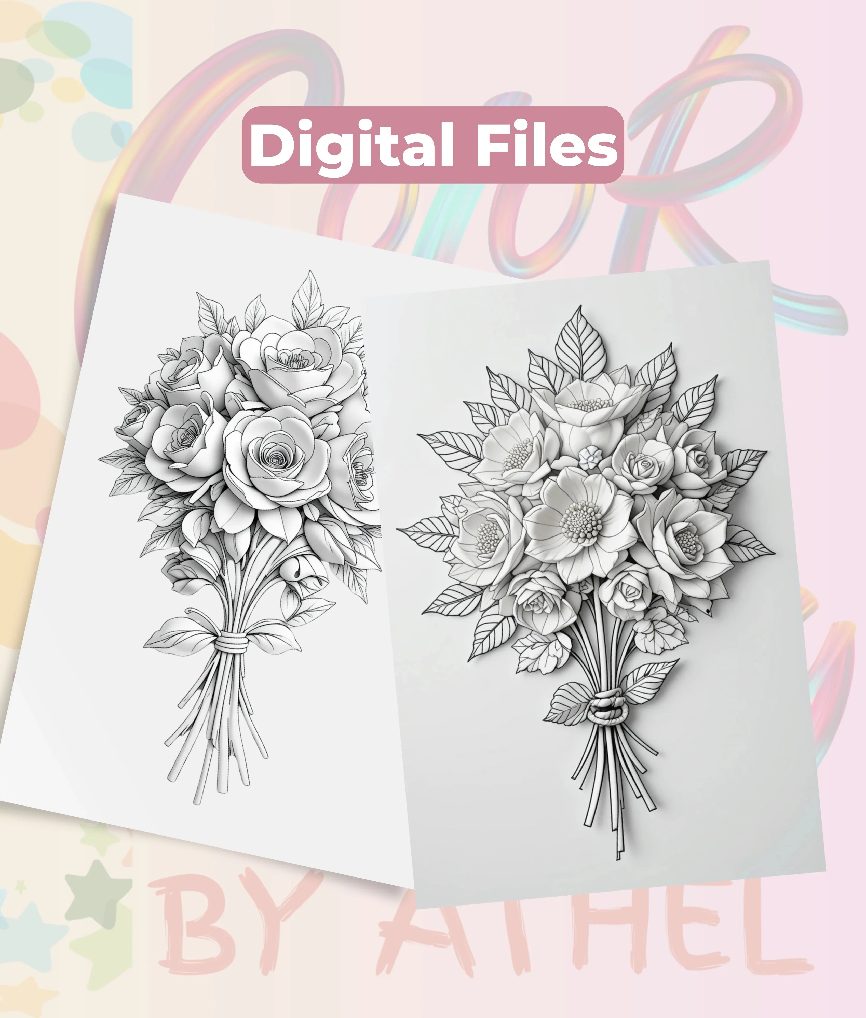 Sculpted Blooms Coloring Book Bundle - CraftNest - Digital Crafting and Art