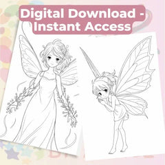 Autumn Fairies Coloring Books for Kids Bundle - CraftNest - Digital Crafting and Art