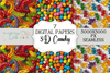 3D Candy Seamless Digital Paper
