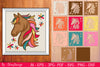 3D Colorful Horse Design Shadow Box SVG Bundle
