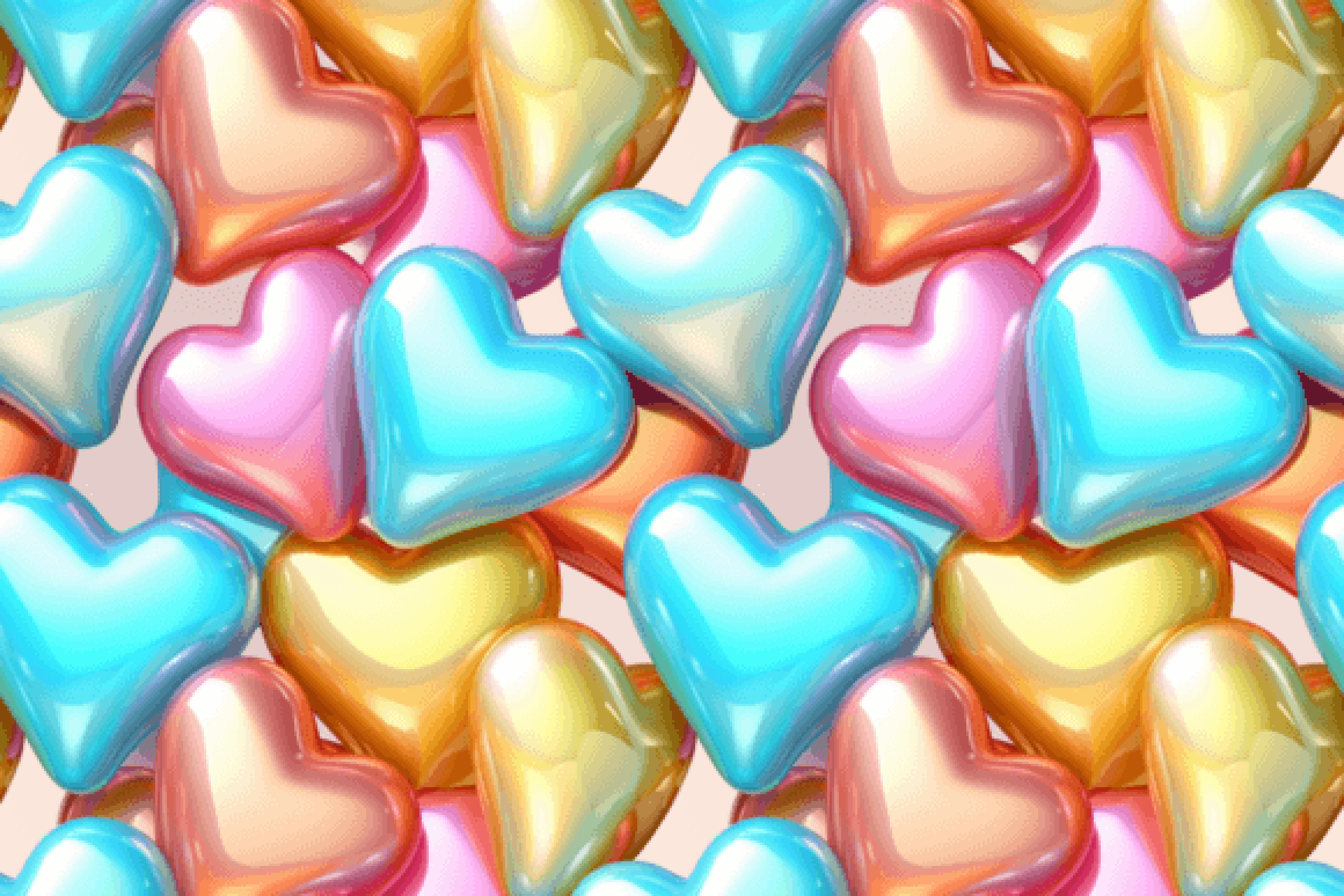 3D Inflated Puff Seamless Digital Paper