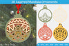3D Layered Christmas Ornaments SVG Bundle