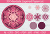3D Mandala Layered Papercut SVG Bundle