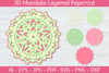 3D Mandala Layered Papercut SVG Bundle