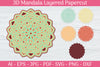 3D Mandala Layered Papercut SVG Bundle