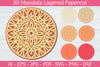 3D Mandala Layered Papercut SVG Bundle